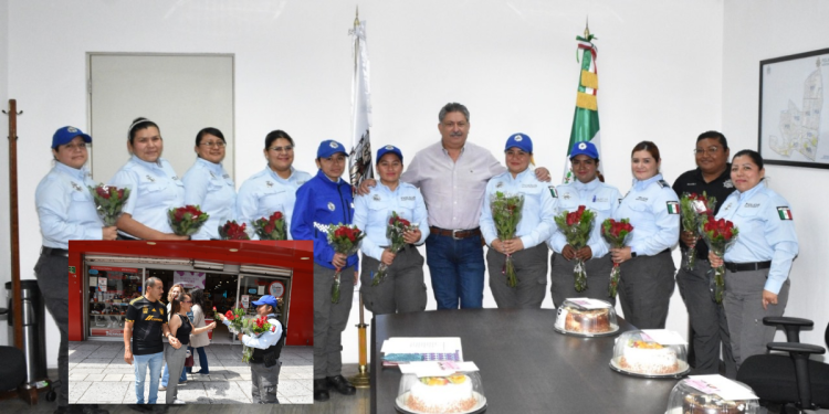 Policía Regia Festeja a Madres en su Día