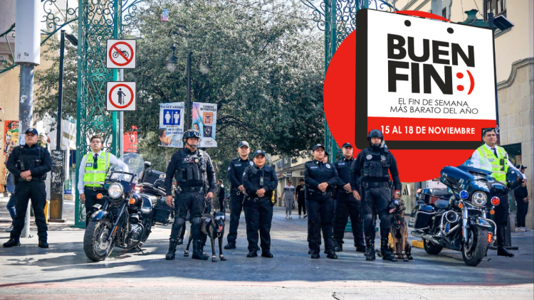 operativo-de-seguridad-Buen-Fin-Policía-de-Monterrey-centros-comerciales-estrategia-Escudo-vigilancia-municipal