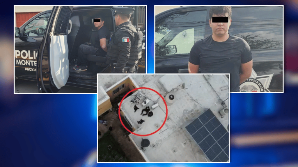 Drones en monterrey detienen a sospechoso captura de sospechoso por robo en azoteas