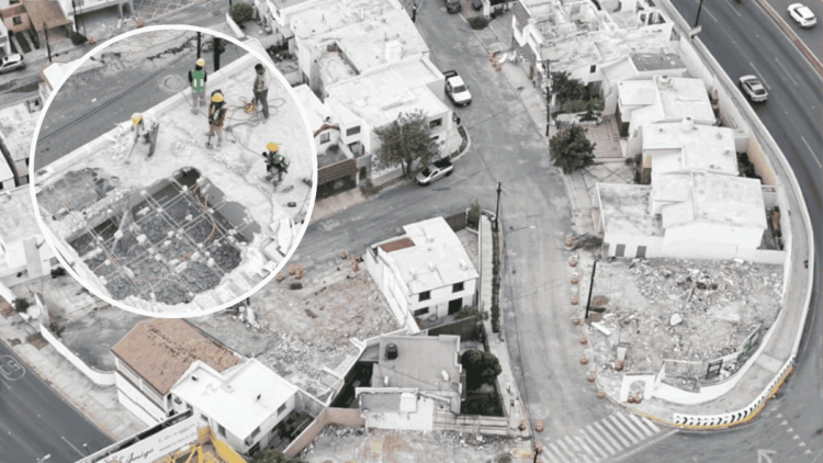 demolición de casas en Llave de Oro